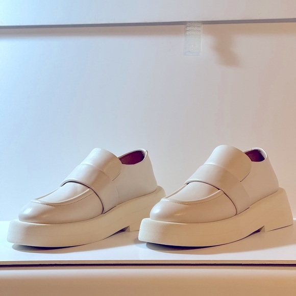 Marsell Musone chunky sole Loafers Mocassino Pelle Vitello Cream White NWT 38 - Picture 3 of 7